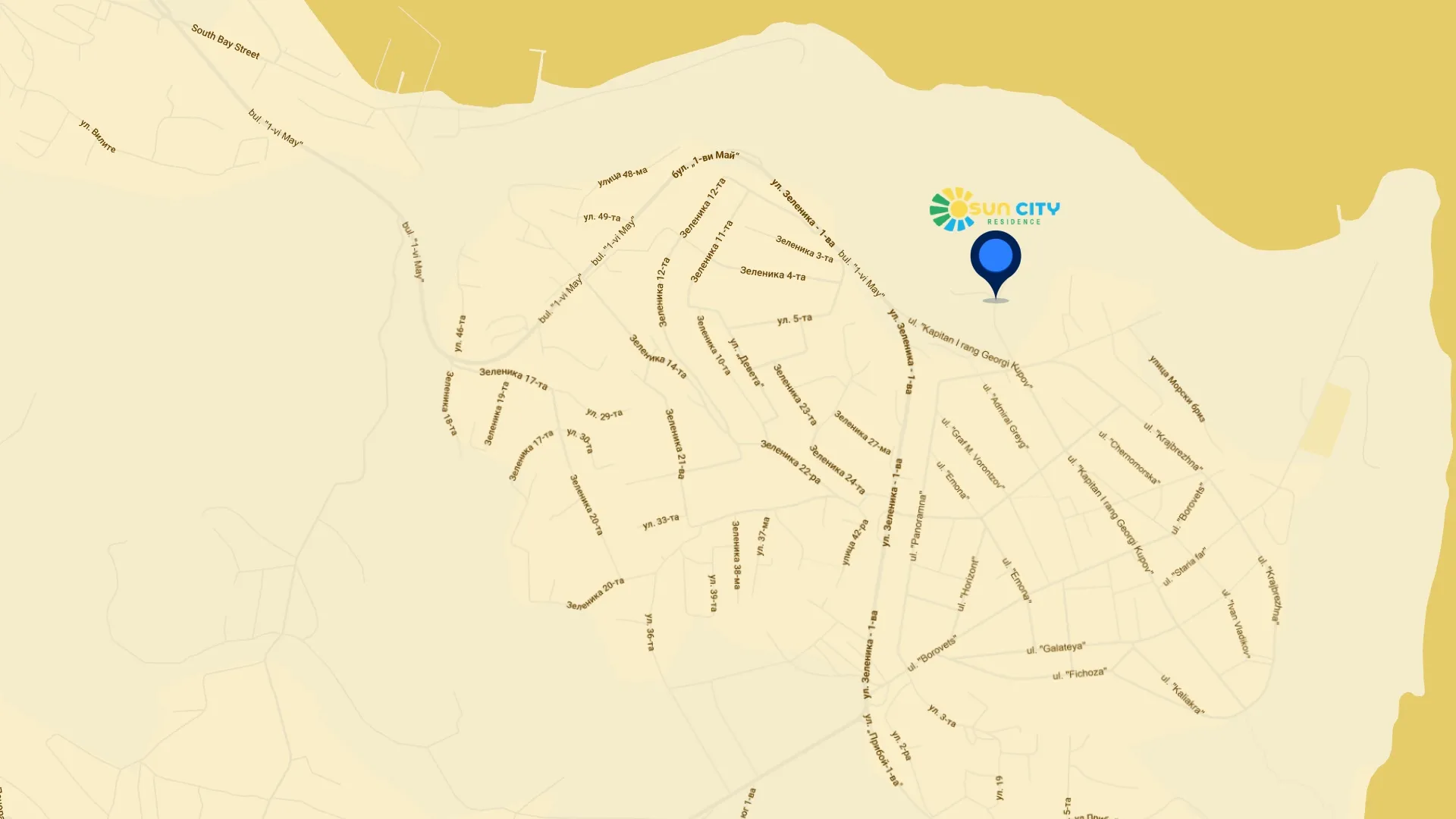 Sun City Location Map